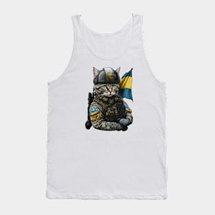 Cat Ukrainian Tank Top